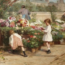 The young flower seller